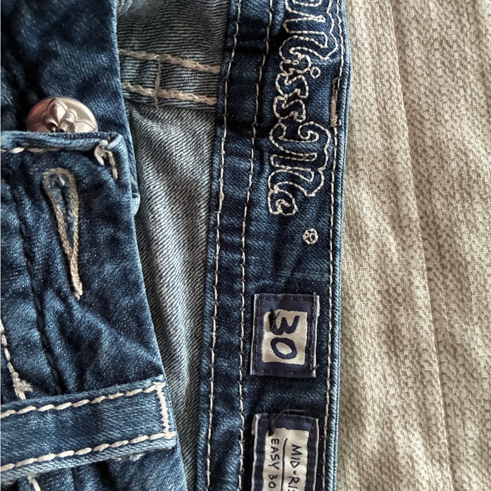 Miss Me  Dark Blue Relaxed Jeans
